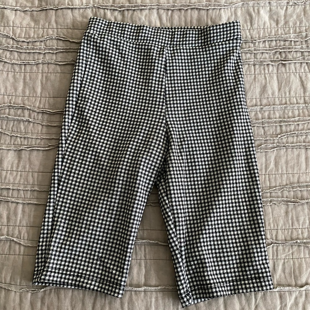 Stradivarius Monochrome Checkered Pants